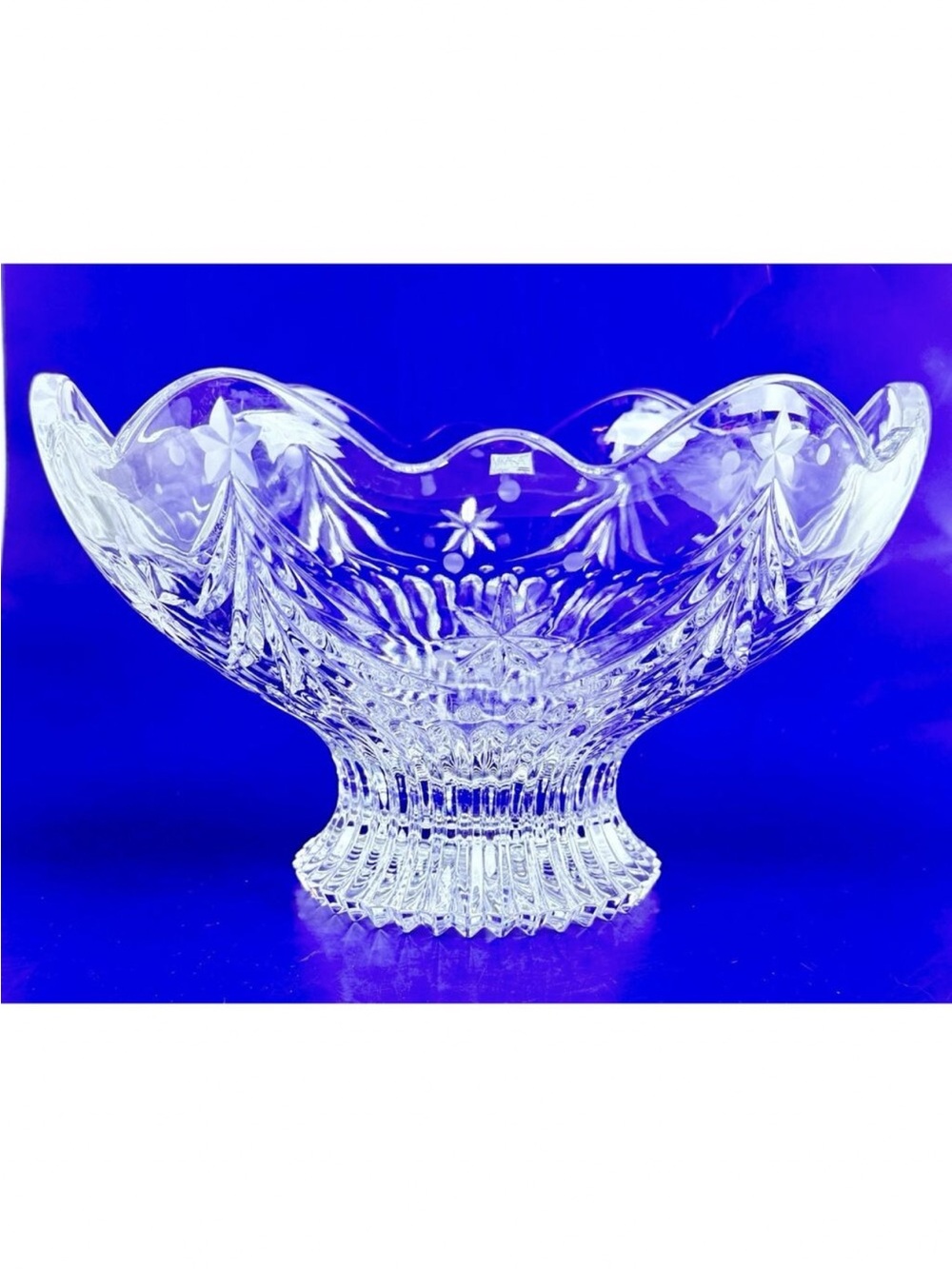 Mikasa Crystal Centerpiece Bowl
CHRISTMAS NIGHT Large,
Slovenia,no original Box